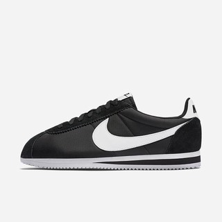 Pantofi Casual Nike Classic Cortez Nylon Dama Negrii Albi | OAPR-94526